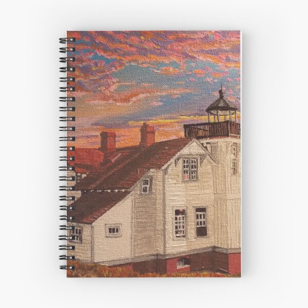 Item preview, California Lighthouse Port San Luis acrylic painting designed and sold by ArtByAMReisig.