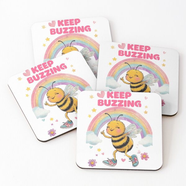 Item preview, Silly Dancing Bee in Sneakers – Cute Cartoon Style designed and sold by SmartyWonders.
