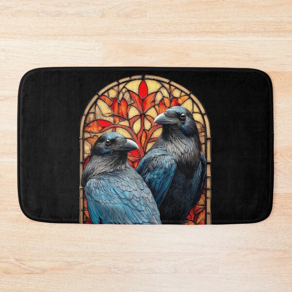 Item preview, Stained Glass Ravens designed and sold by jecphotography and art.