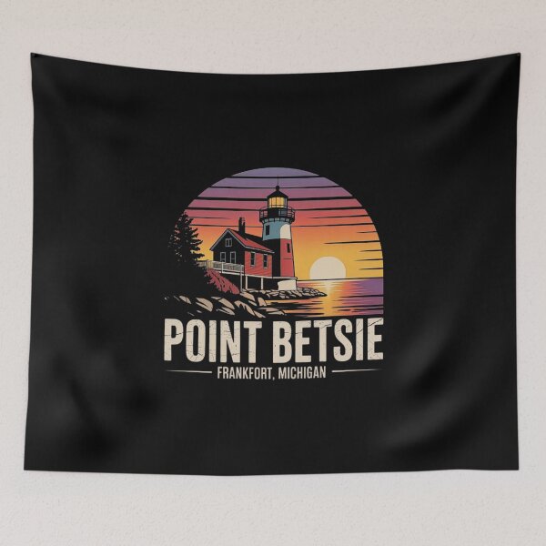 Item preview, Point Betsie Lighthouse Sunset Scenic Design designed and sold by love3617.