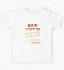 Bow Hunting Deer Hunter Bow & Arrow Archery Kids Tee
