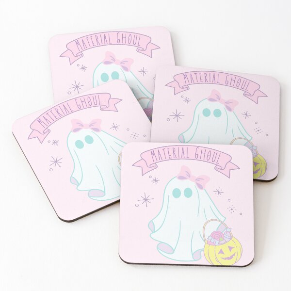 Item preview, Material Ghoul Pink Bow Spooky Ghost designed and sold by thedreamykind.