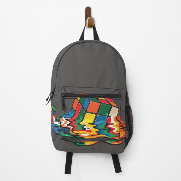 Item preview, Classic Rubik's Cube melting into a vibrant swirl of colors. designed and sold by mirrorimages.