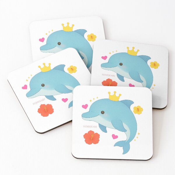 Item preview, Dolphin with Hibiscus - Transparent designed and sold by HIMEKARI.