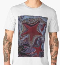 “Blood Stars”, Abstract Digital Painting Men's Premium T-Shirt