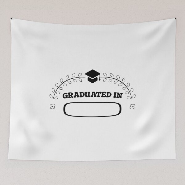 Item preview, Graduated In – Custom Year Graduation Shirt – Floral Cap Design designed and sold by Balasan.