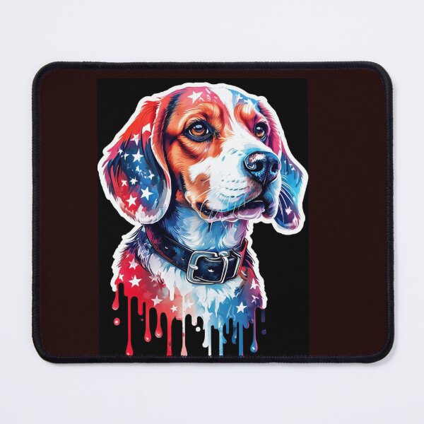 Item preview, Proud Pup: Big Dog with US Flag Stars designed and sold by Uplift36.