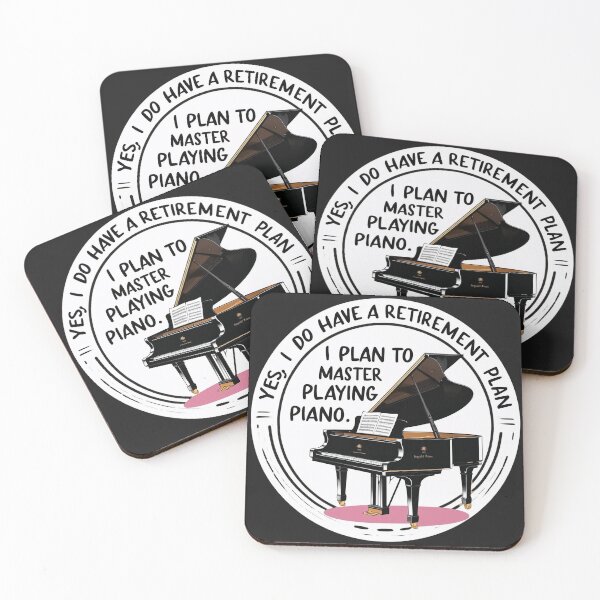 Item preview, Yes, I Do Have a Retirement Plan. I Plan to Master Playing Piano T-Shirt designed and sold by Toto Designs.
