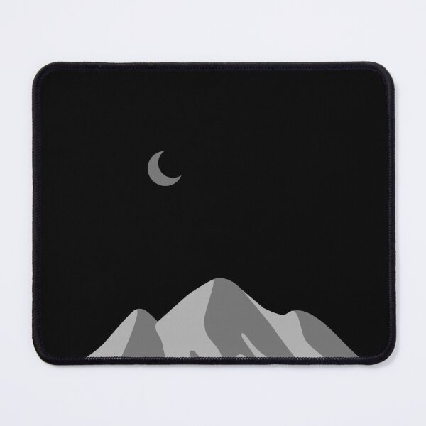 Item preview, Black Night w/Gray Mountain & Crescent Moon designed and sold by ShaunSandhu.