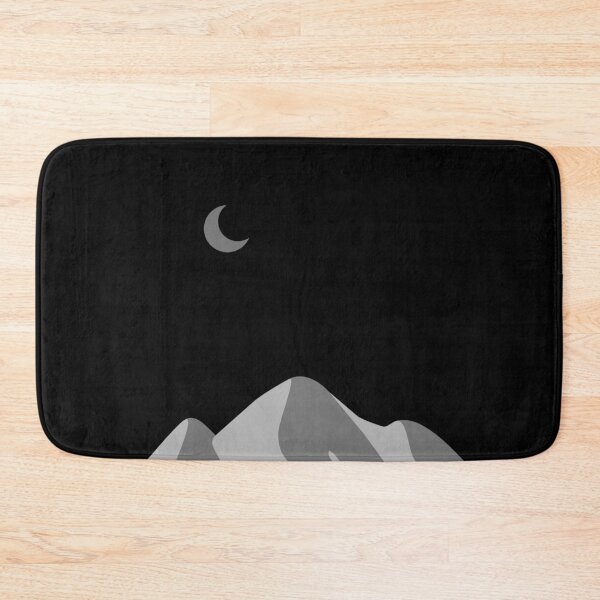 Item preview, Black Night w/Gray Mountain & Crescent Moon designed and sold by ShaunSandhu.