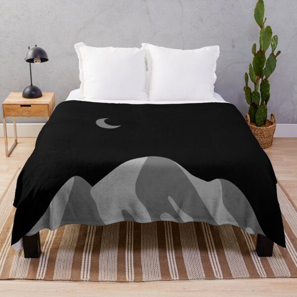 Item preview, Black Night w/Gray Mountain & Crescent Moon designed and sold by ShaunSandhu.
