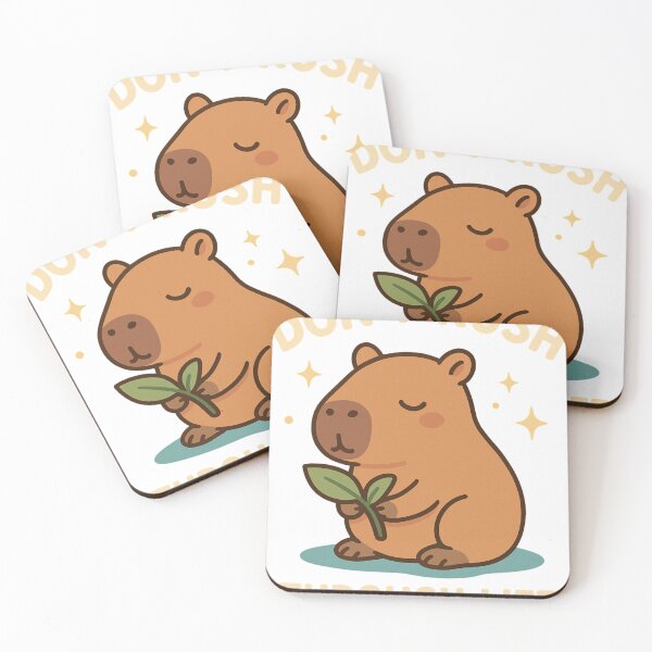 Item preview, Don't Rush Through Life – Kawaii Capybara with Chill Vibes designed and sold by Doostod.