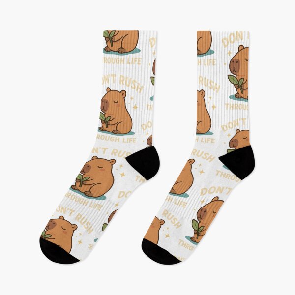 Item preview, Don't Rush Through Life – Kawaii Capybara with Chill Vibes designed and sold by Doostod.