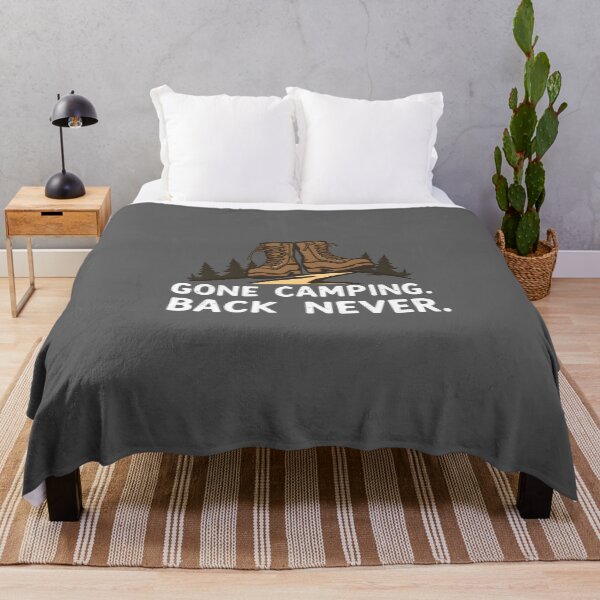 Item preview, Gone Camping Back Never designed and sold by Be-Adventurous.