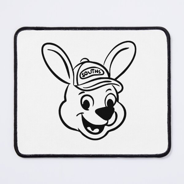 Item preview, NRL South Sydney Rabbitoh Mascot Reggie The Rabbit designed and sold by TanArtDesign.