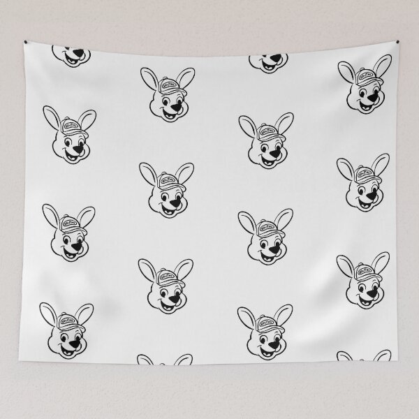 Item preview, NRL South Sydney Rabbitoh Mascot Reggie The Rabbit designed and sold by TanArtDesign.