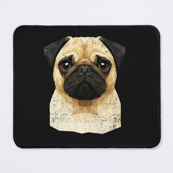 Item preview, GEOMETRIC FACE - PUG | Pets and Dogs lovers for Men and Women t-shirt designed and sold by panchiTWO.