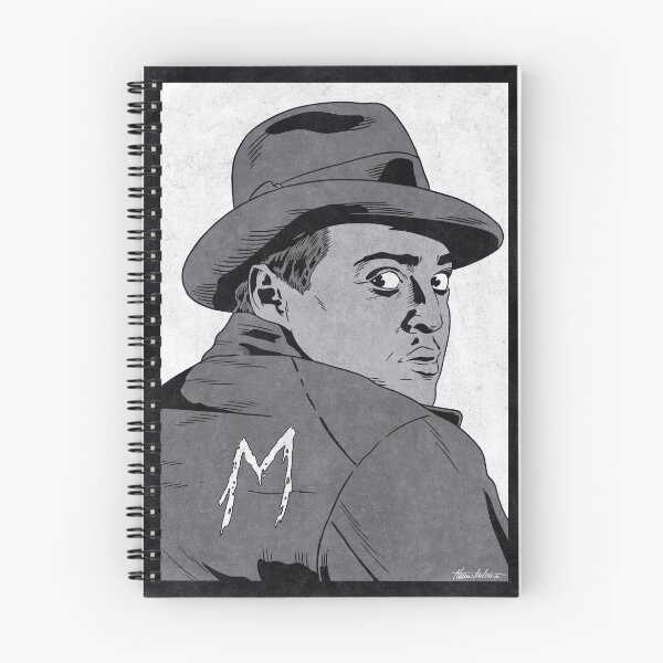 Item preview, HANS BECKERT - M (Greyscale) designed and sold by FamousWeirdosRB.