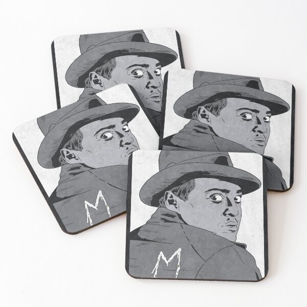 Item preview, HANS BECKERT - M (Greyscale) designed and sold by FamousWeirdosRB.