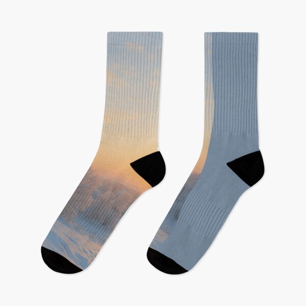 Item preview, Winter Sunrise Over a Snowy Forest designed and sold by TheWonkyEaselCo.