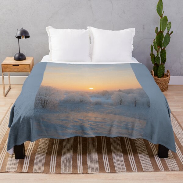 Item preview, Winter Sunrise Over a Snowy Forest designed and sold by TheWonkyEaselCo.