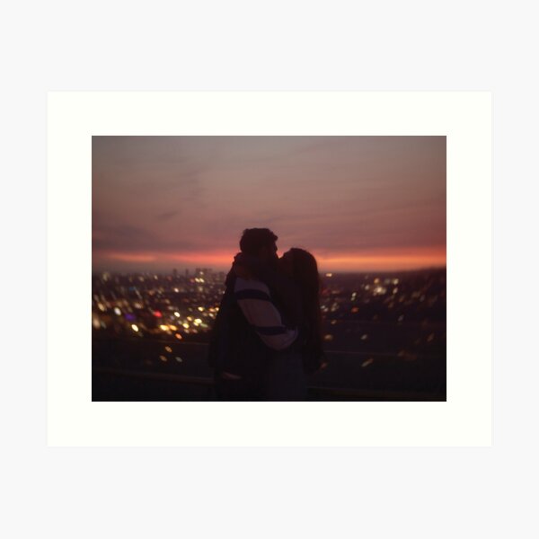 Kiss in LA Art Print