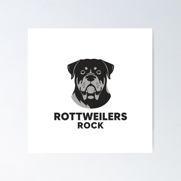 Item preview, Rottweilers Rock – Minimalist Bold Rottweiler designed and sold by LnsCreations.