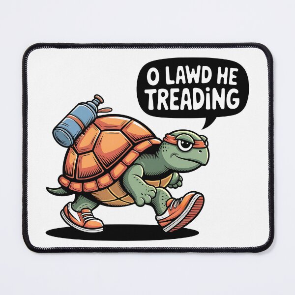 Item preview, O Lawd He Treading, Funny Determined Powerwalking Turtle designed and sold by Bliss Find And Design.