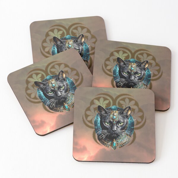 Item preview, Mystical cat of Egypt, black as night, radiant as the sun. designed and sold by nicky2342.