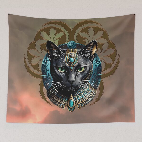 Item preview, Mystical cat of Egypt, black as night, radiant as the sun. designed and sold by nicky2342.