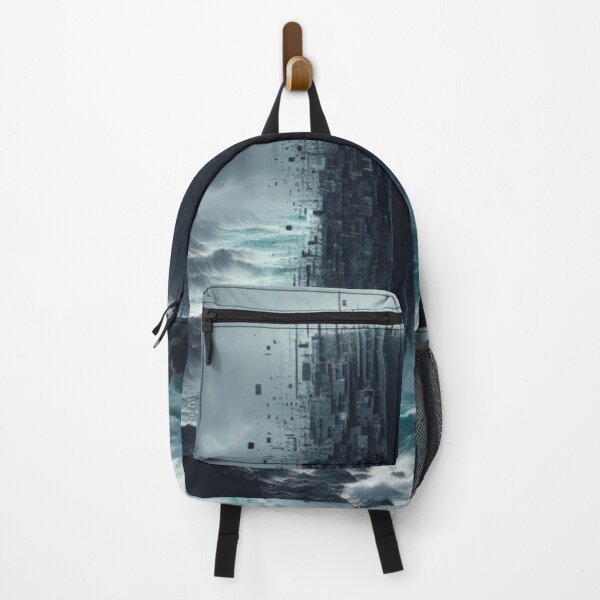 Item preview, Digital Monolith Storm – Surreal Sci-Fi Ocean Portal designed and sold by NowDesignsV.