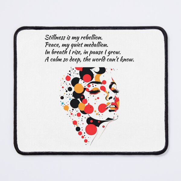 Item preview, "Rise In Stillness" positive attitude quotes design designed and sold by TR_fairydesigns.