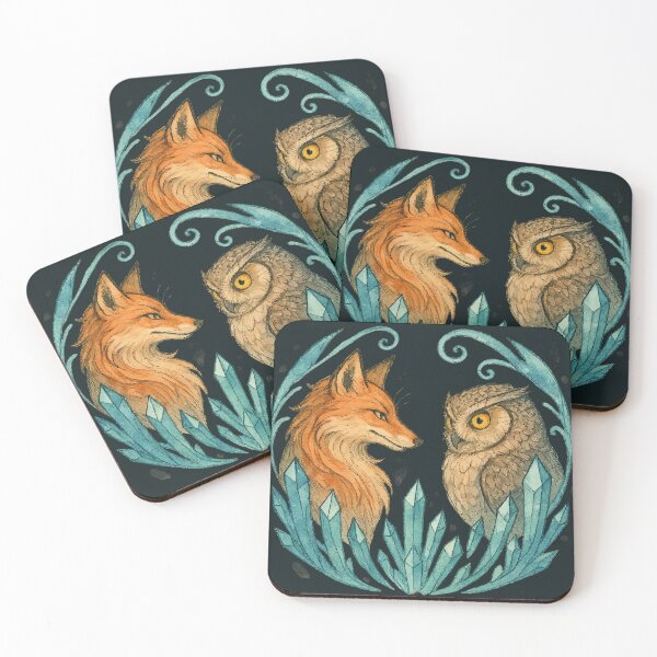 Item preview, Wisdom and Fire – The Fox & the Owl designed and sold by xmoudx.