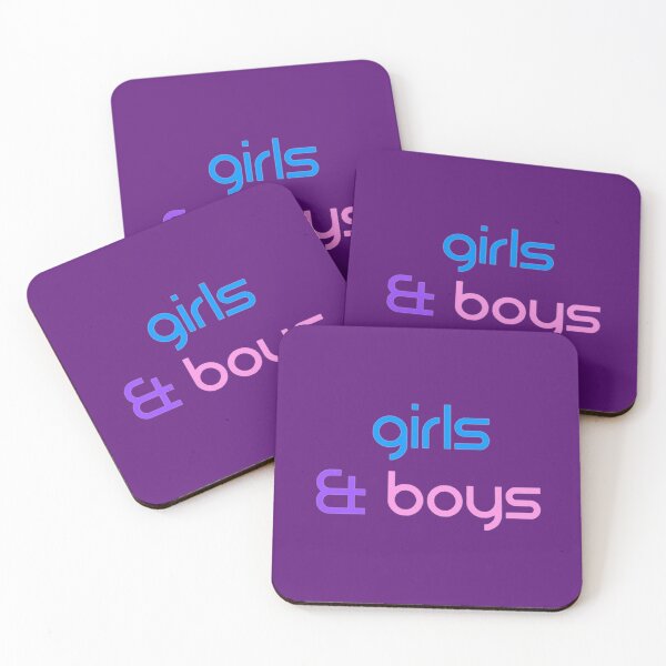 Item preview, Blur band girls and boys pink and blue design designed and sold by KokoroArts.