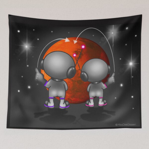 Artikelvorschau, Izzy und Dee Abenteuer – Mission zum Mars „Izzy und Dee“ entworfen und verkauft von MetroINKbooks.