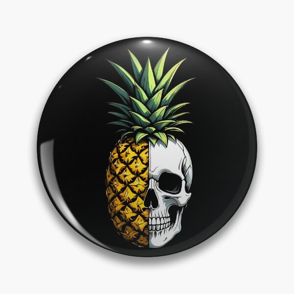 Item preview, Pineapple Scull designed and sold by Funny Vintage Stickers And T-Shirts.