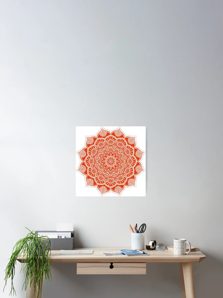Thumbnail 2 of 3, Poster, Mandala Rangoli designed and sold by RUDRAENT.