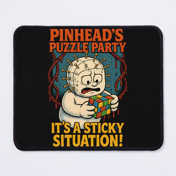 Item preview, Pinhead's Puzzle Party: It's a Sticky Situation! Horror Parody designed and sold by vanko-vnc.