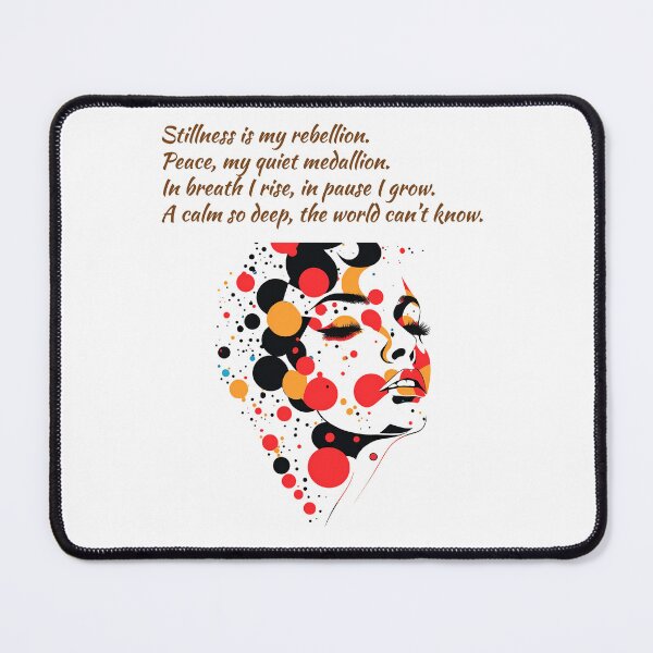 Item preview, "Rise In Stillness" positive attitude quotes design designed and sold by TR_fairydesigns.