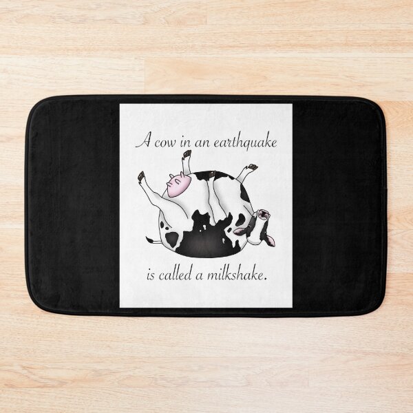 Item preview, A Cow in an Earthquake designed and sold by CritterStudio.