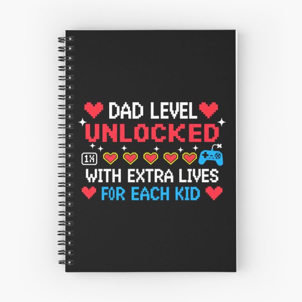 Item preview, Dad Level Unlocked With Extra Lives For Each Kid, Funny, Fathers Day designed and sold by Teetreasure2.