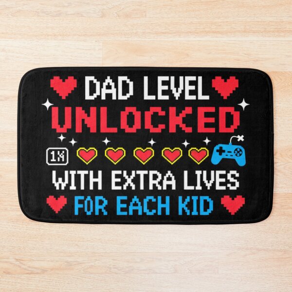 Item preview, Dad Level Unlocked With Extra Lives For Each Kid, Funny, Fathers Day designed and sold by Teetreasure2.