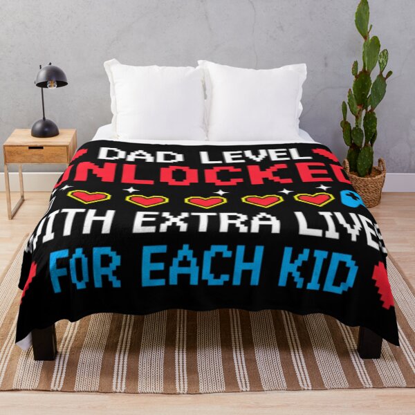 Item preview, Dad Level Unlocked With Extra Lives For Each Kid, Funny, Fathers Day designed and sold by Teetreasure2.