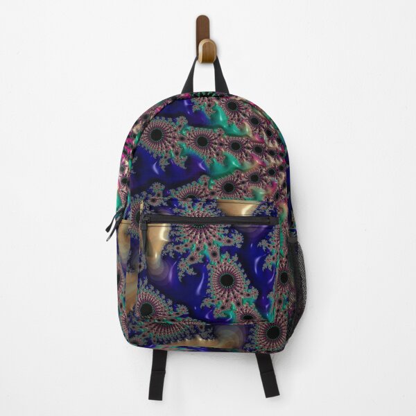 Item preview, Royal Blue and Emerald Mandelbrot designed and sold by Yolanda Caporn Art.