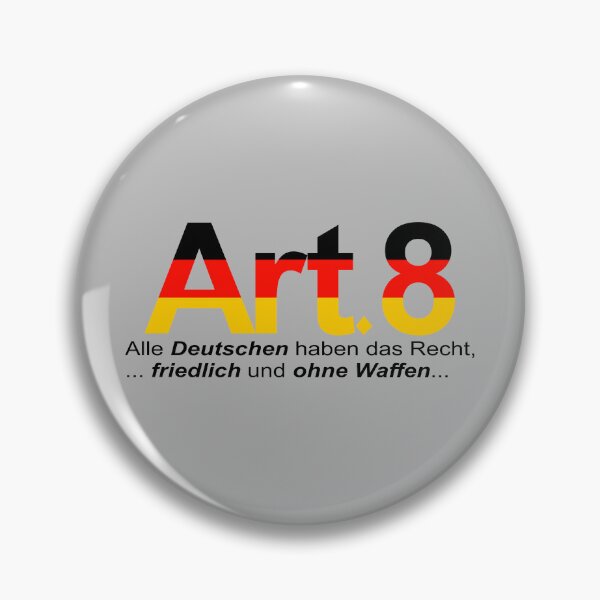 Artikelvorschau, Grundgesetz Artikel 8 Demonstrationsrecht entworfen und verkauft von Free HUMAN Speech is essential..