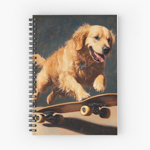 Item preview, Golden Retriever on Skateboard designed and sold by Elisabeth Lucas.