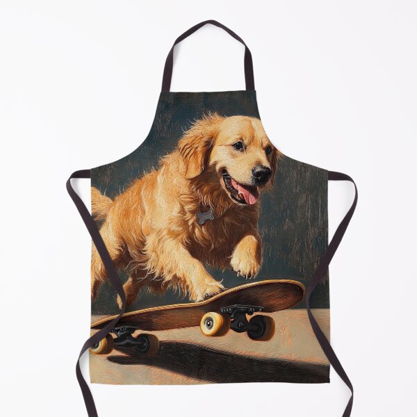 Item preview, Golden Retriever on Skateboard designed and sold by Elisabeth Lucas.