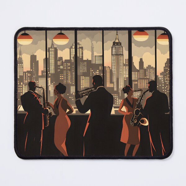 Item preview, Sophisticated Jazz Lounge Evening Scene designed and sold by jazzspazz.