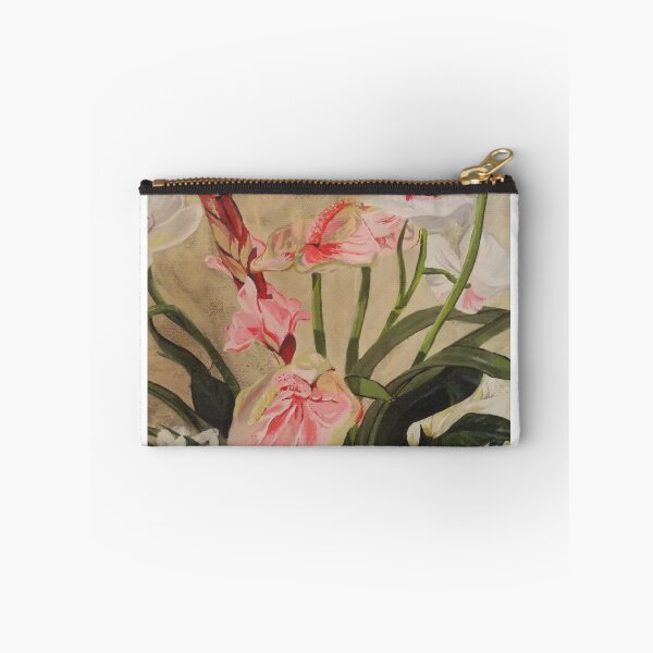 Item preview, Pink Anthurium Bouquet floral acrylic painting  designed and sold by ArtByAMReisig.