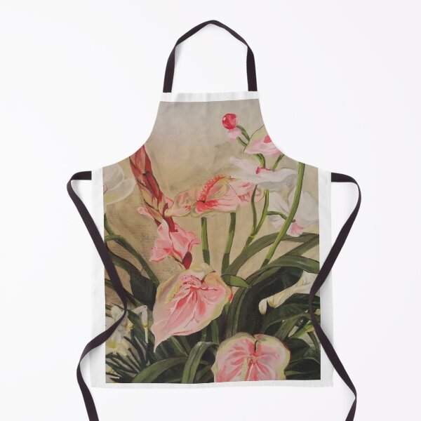 Item preview, Pink Anthurium Bouquet floral acrylic painting designed and sold by ArtByAMReisig.